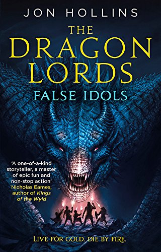 Book cover: blue dragon looming over silhouetted figures with torches.