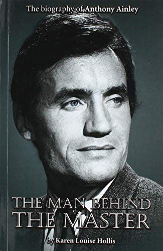 Black and white portrait of Anthony Ainley on a book cover.