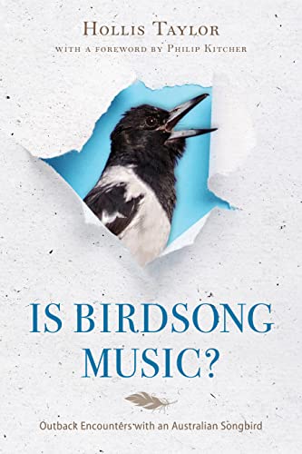Book cover featuring a magpie looking through a torn blue opening.
