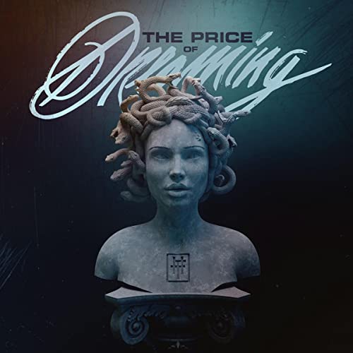 CD cover art: stone bust with snakes for hair, teal background.