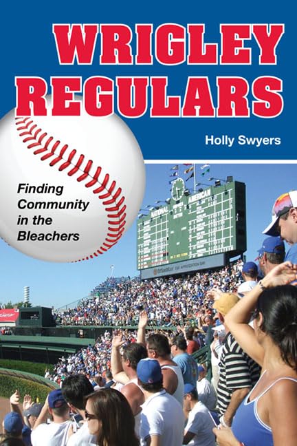 Book cover featuring a baseball, scoreboard, and crowd at Wrigley Field.