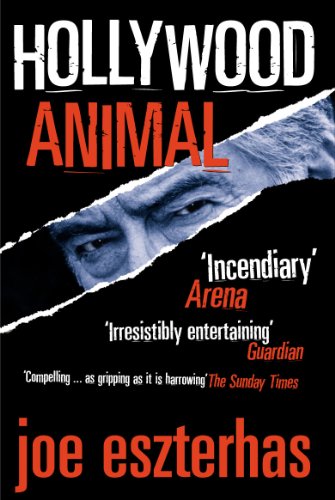 Book cover: "Hollywood Animal" with a ripped image of a man’s face.