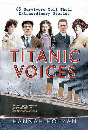 Book cover: "Titanic Voices" featuring historical photos and a ship illustration.
