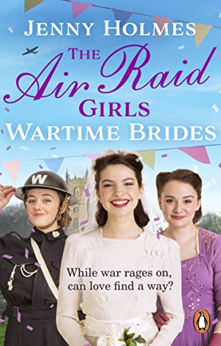Book cover featuring three women, one in a uniform and one in a wedding dress.