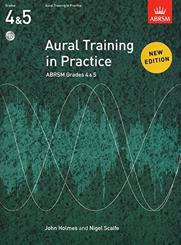Book cover: “Aural Training in Practice,” ABRSM Grades 4 & 5, with CD.