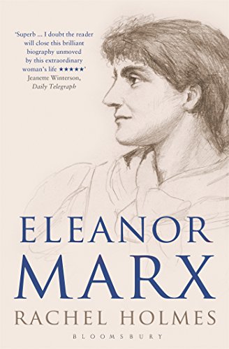 Book cover: portrait of Eleanor Marx, with title and author name.