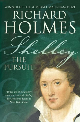 Book cover featuring a portrait of Percy Bysshe Shelley, dark green background.