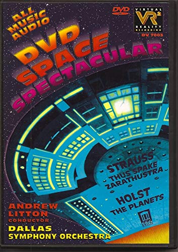 DVD cover for Holst/Strauss featuring a futuristic, teal cityscape.