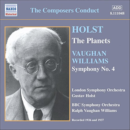 CD cover featuring portrait of composer Gustav Holst and text details.
