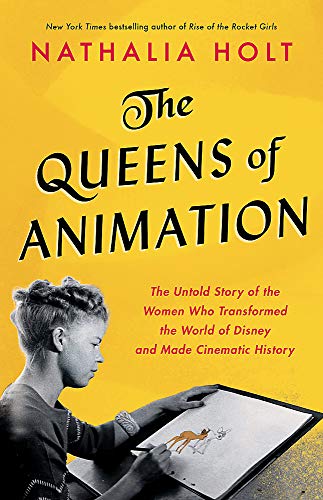 Book cover featuring a woman animator at a drawing board.