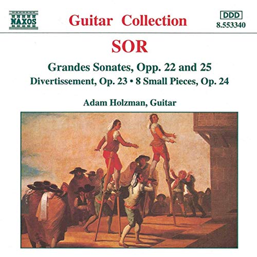 CD cover for Fernando Sor’s sonatas featuring a painting of performers.