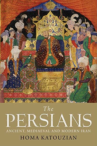 Book cover depicting a richly decorated Persian royal court scene.