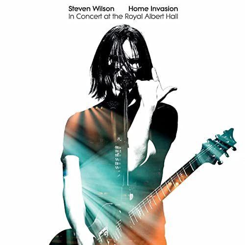 Steven Wilson performing with guitar, concert recording cover art.