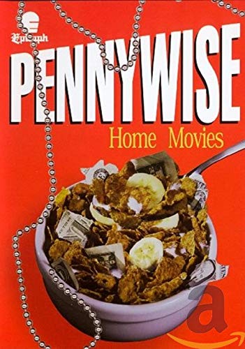 “Home Movies” DVD cover with red background, cereal, and a clown necklace.