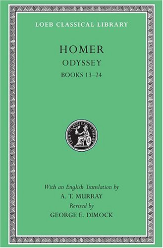 Green Loeb Classical Library book cover for Homer's Odyssey, Books 13-24.