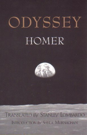 Book cover of "Odyssey" by Homer, featuring Earth against a dark background.
