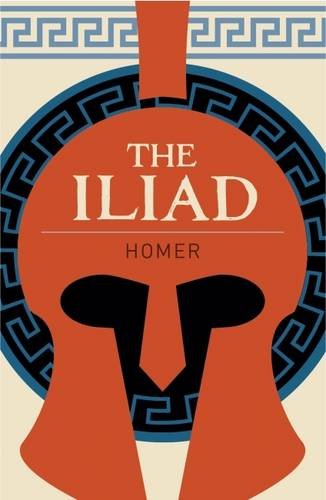 Book cover featuring a stylized orange Spartan helmet with Greek key patterns.