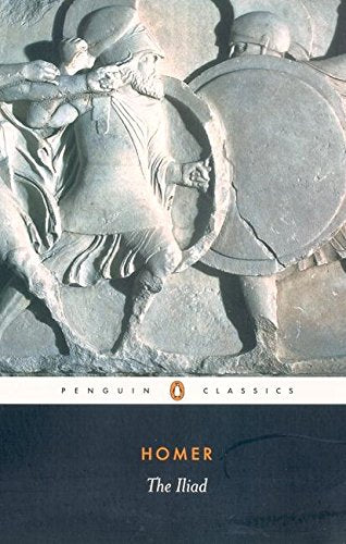 "Book cover featuring a stone carving of a warrior and Penguin Classics logo."