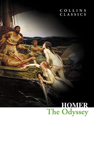 Book cover featuring a classical painting of figures on a ship in dark waters.