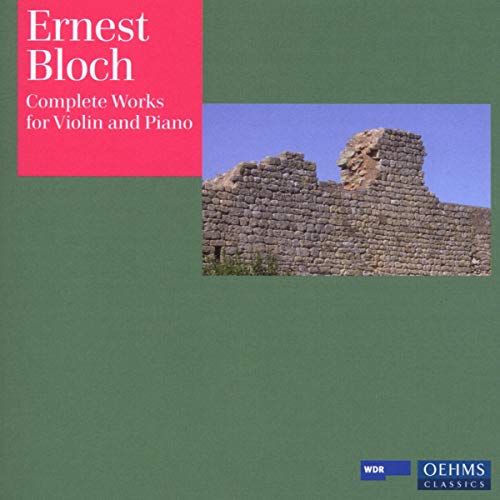 CD cover for Ernest Bloch’s complete works for violin and piano.