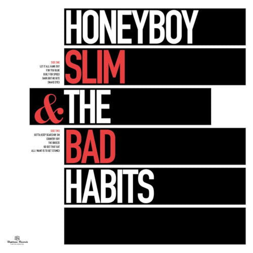 Album cover for Honeyboy Slim & The Bad Habits, bold text on black.