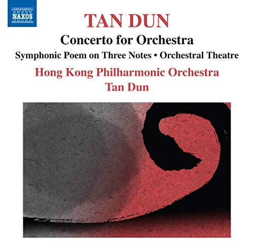CD cover for Tan Dun’s “Concerto for Orchestra” with abstract red and black art.