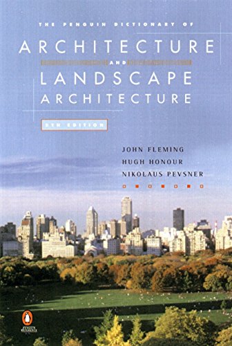 Book cover: “The Penguin Dictionary of Architecture and Landscape Architecture.”