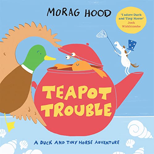 Duck, tiny horse, and teapot illustration from the children's book "Teapot Trouble".