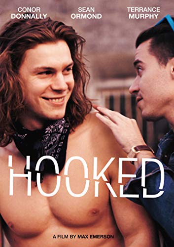 Hooked" DVD cover featuring two men and the film's title.