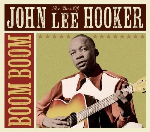 John Lee Hooker album cover featuring a portrait of the musician with a guitar.