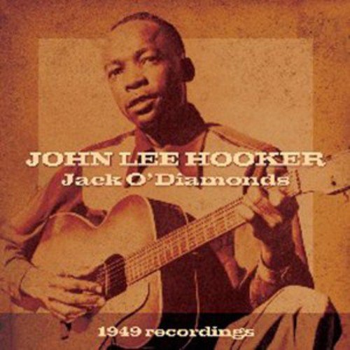 John Lee Hooker portrait with guitar, album cover for "Jack O' Diamonds.