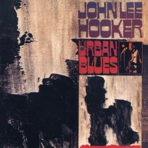 "Album cover for John Lee Hooker's 'Urban Blues' with abstract design and artist's name."