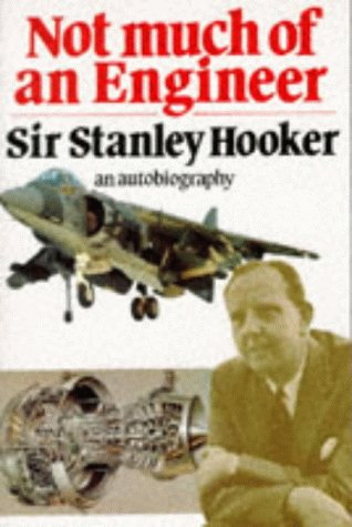 Book cover featuring Sir Stanley Hooker, a jet aircraft, and a jet engine.