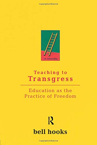 Yellow book cover with a ladder illustration and text by bell hooks.