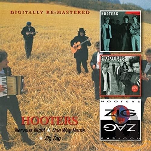 CD cover for Hooters’ “Nervous Night” featuring musicians in a field.