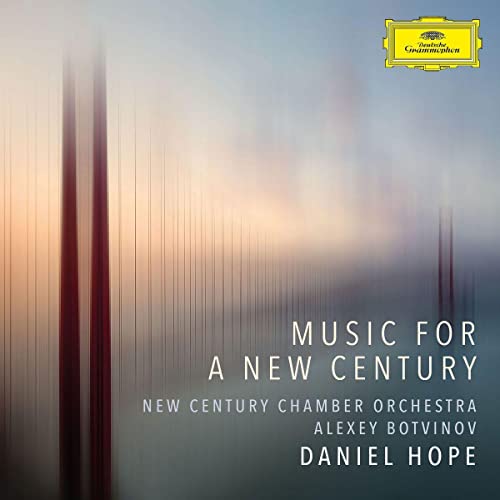 CD cover with blurry background, text, and yellow logo in top right corner.