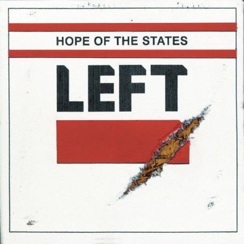 CD cover for “Left” by Hope Of The States, with red and white design.