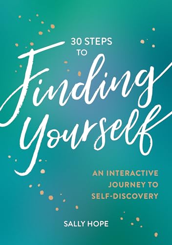 Book cover with cursive title "Finding Yourself" and gold speckles.