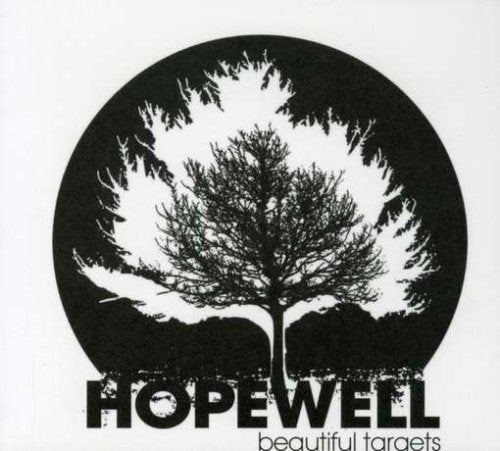 CD cover: black and white image of trees within a circle.