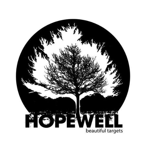 Black and white CD cover with a tree silhouette and band name "Hopewell".