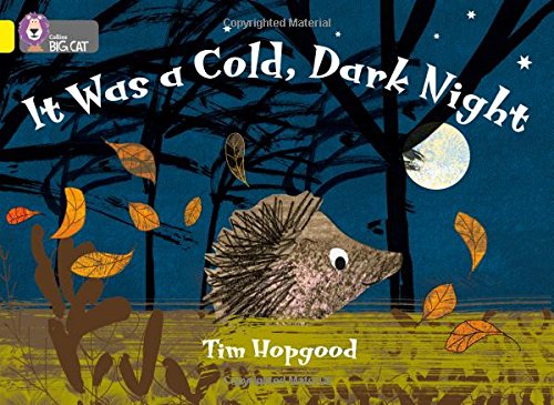 Book cover depicting a hedgehog in a dark, autumnal forest scene.