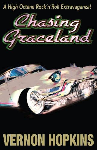 Book cover: “Chasing Graceland” featuring a vintage pink car.
