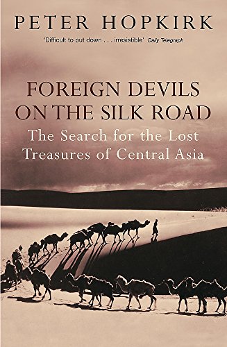 Book cover with camels crossing a desert landscape, titled "Foreign Devils.