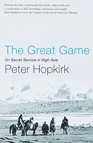 Book cover: “The Great Game” with riders in a mountainous landscape.