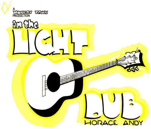 Album art with a guitar illustration and text "In the Light Dub" by Horace Andy.