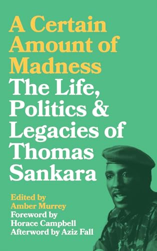 Book cover featuring Thomas Sankara in military uniform, green background.