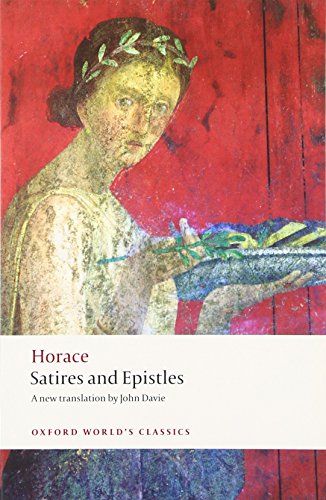 Book cover: painting of a woman with a laurel wreath, title “Horace”.
