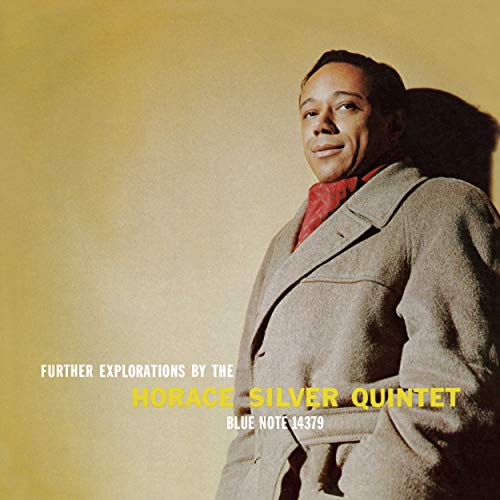 Horace Silver Quintet album cover, portrait of a man in a coat.
