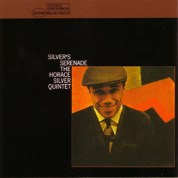 Album cover for Horace Silver’s “Silver’s Serenade” featuring a portrait.