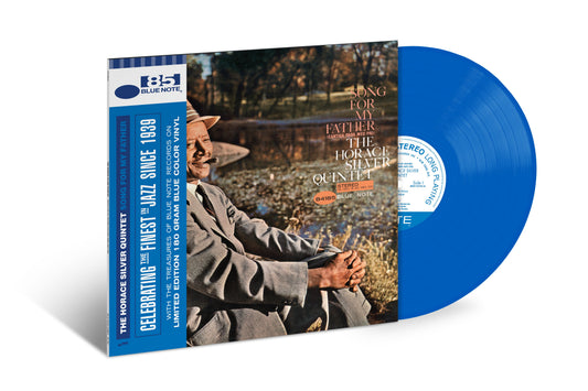 Horace Silver’s “Song For My Father” vinyl record with a portrait cover.